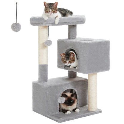 Heavy-Duty Multi-Level Cat Tower for Large Cats (32" Tall).